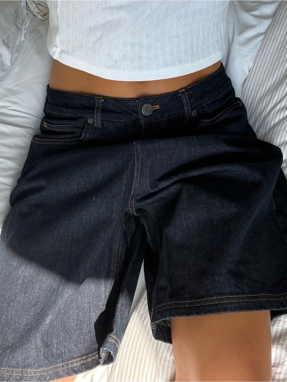 Dsrk denim jorts denim shorts - Huffer skate brand
